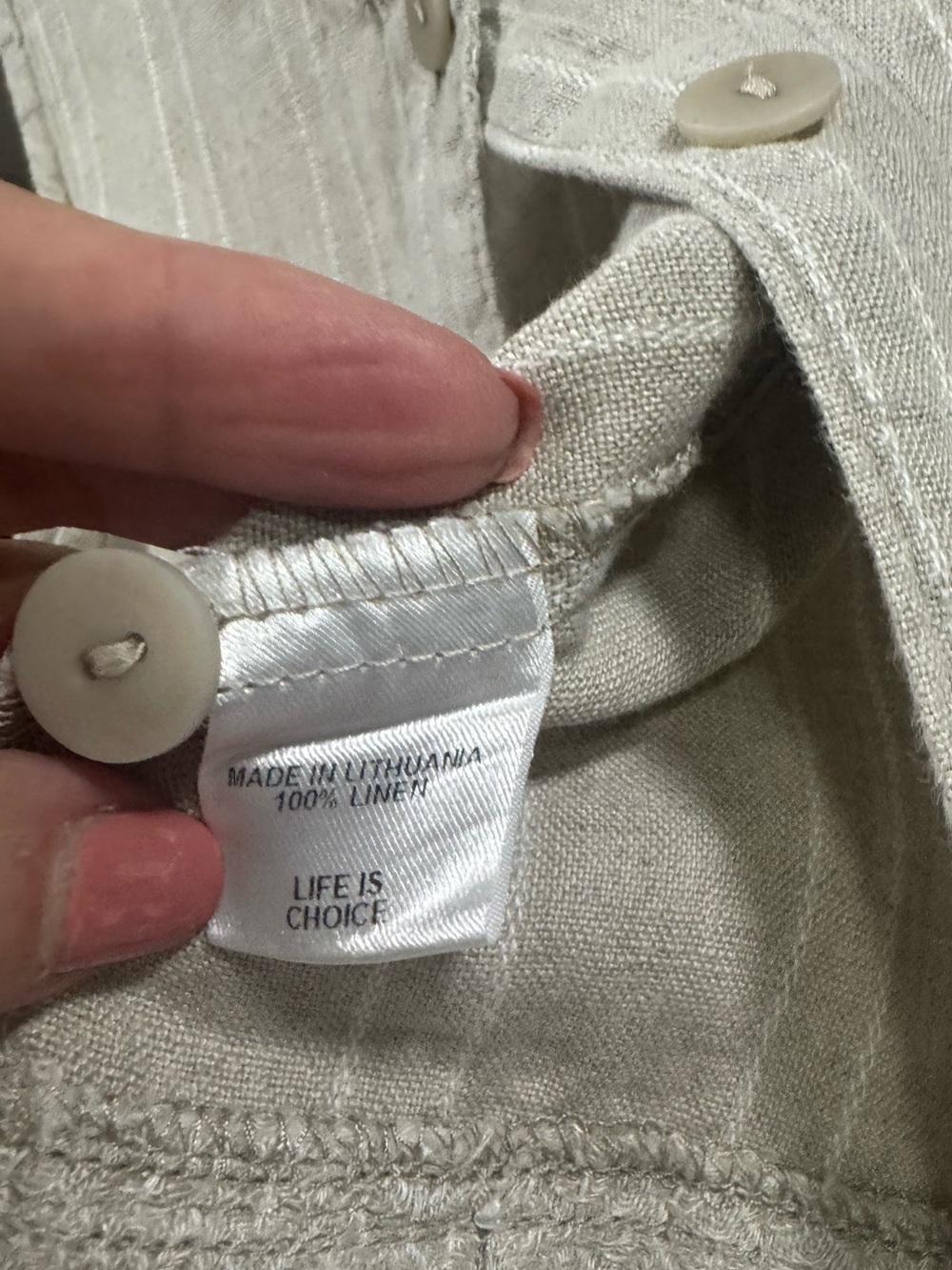 🤍🌿 FLAX 100% Linen Sleeveless Tank Top – Size small 🤍 - Picture 6 of 6